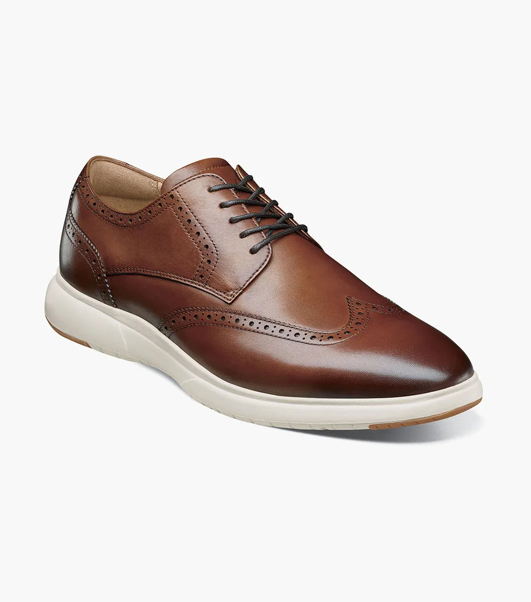 Formal Shirts Florsheim Dash Wingtip Oxford Sneaker Shoe (Wide Width) - Cognac